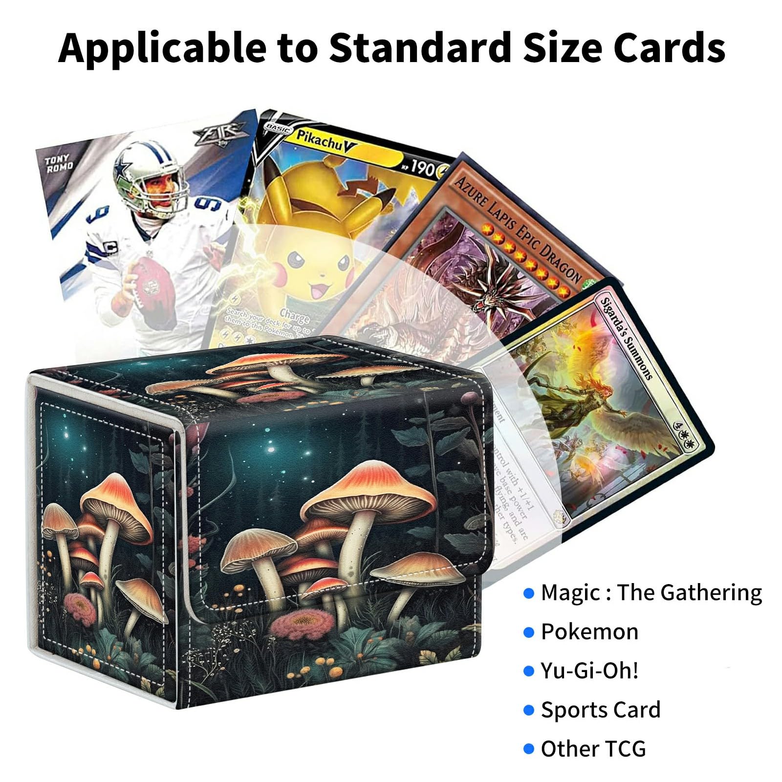 Amazon.co.jp: HEAKIERG マッシュルームカードデッキボックス